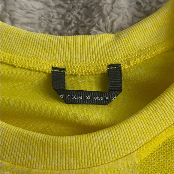 Oiselle Bright Yellow Short Sleeve Tee - Picture 4 of 6